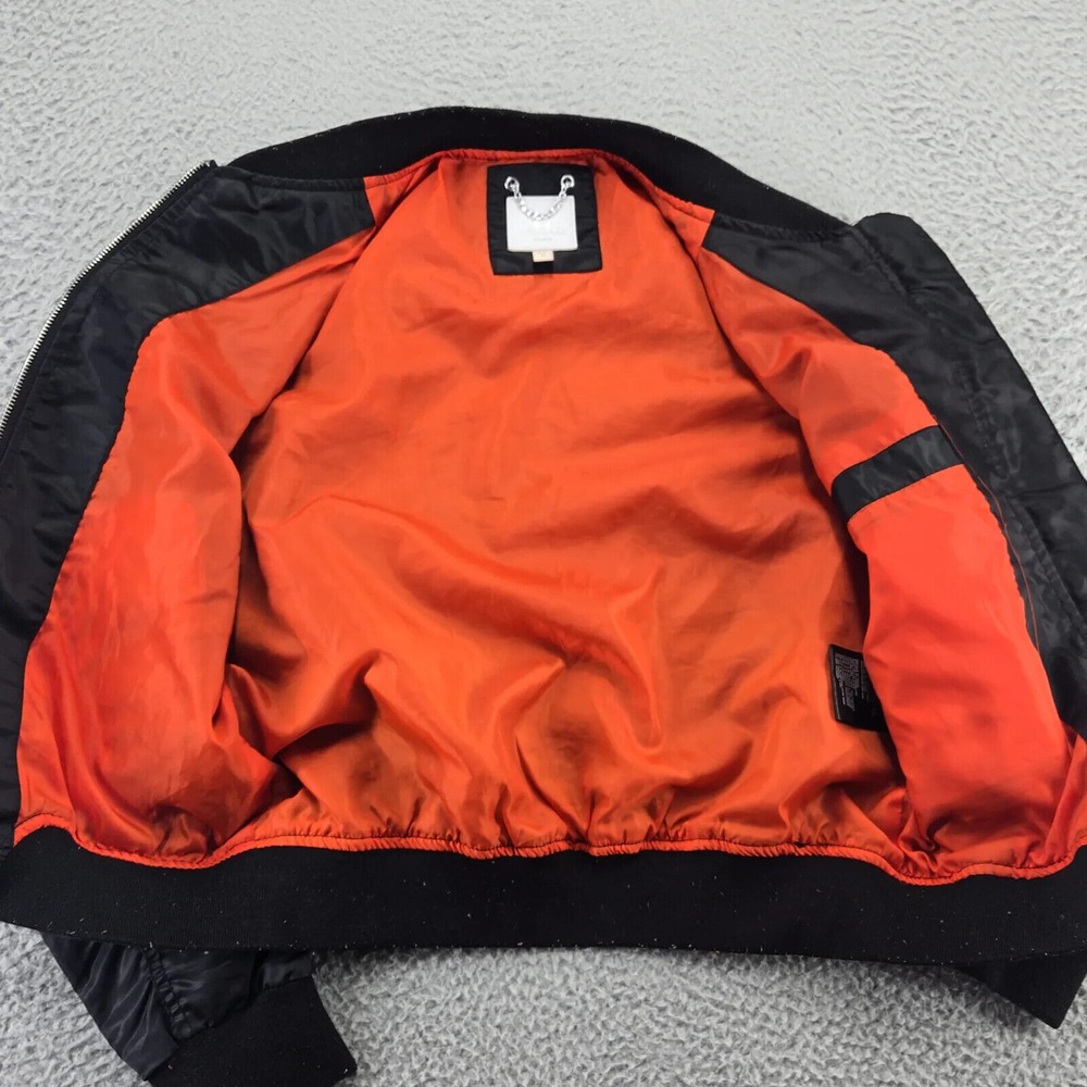 Southpole Jacket Womens Medium Black Long Sleeve Polyester Bomber Windbreaker - Picture 3 of 11